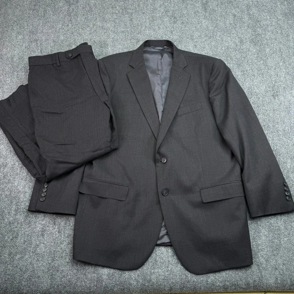 Brooks Brothers 1818 Madison Estrato Suit Mens 44R (Pants‎ 38x24) Wool Blazer